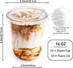 50 Pack Clear Plastic Cups - Image 2