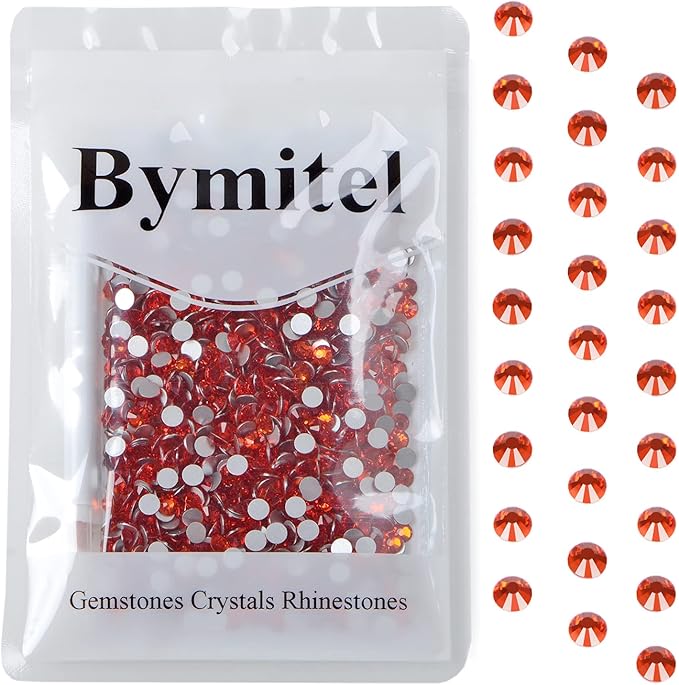 1440PCS Art Nail Rhinestones Non Hotfix Glue Fix Round Crystals Glass Flatback for DIY Jewelry Making with one Picking Pen (ss20 1440pcs, Hyacinth)