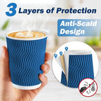 SIUQ 90 Pack 12 oz Disposable Coffee Cups - Image 4
