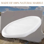 Luxurious White Marble Vanity Tray, Cloud Shape Serving Stone Key Tray - Image 4