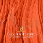 Showgeous 30 Pack Orange Cheesecloth Table Runner, 17 x 108 Inches | Boho - Image 4