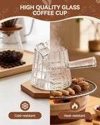 2 PCS Espresso Measuring Cup 6 Oz, Espresso Glass Cups - Image 3