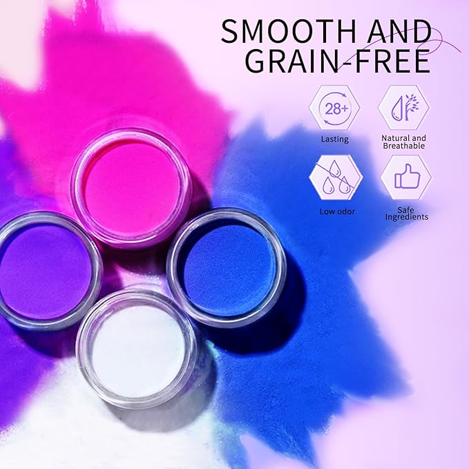 Nail Acrylic Powder Set 18 Colors DIY Nail Art Acrylic for Nails Sparkling AcrylicNails Great for Home Manicure Professional Quality Nail Art Supplies