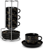 MALACASA 4 OZ Porcelain Espresso Cups by MALACASA