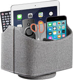 PU Leather Remote Control Holder, 360 Degree Spinning Desk TV Remote Caddy by Arniche