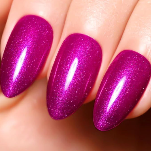 Imtiti Pearl Gel Nail Polish,0.5 Fl Oz Wine Red Glitter Drawing Gel Polish Shell Thread Shimmer Mermaid Nail Gel Polish Soak Off UV LED for Home DIY Nail Art Manicure Salon