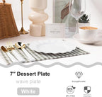 72 Pack White Plastic Plates, Thanksgiving - Image 2