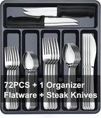 Pleafind 73-Piece Silverware Set by Pleafind