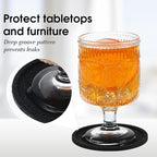 Silicone Coasters, 4 Pack | Washable, Heat Resistant, Round Cup Mats, - Image 3