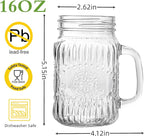 SUT Mason Jar Drinking Glasses - Image 2