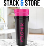 VELOMIX 2 Pack 28oz Protein Shaker Bottle - Image 6