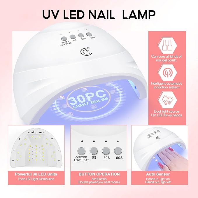 COSCELIA 41pcs Poly Nail Gel Kit Starter Kit with U V Light and Drill, 15 Colors 16ML Nail Extension Gel for Beginners with Everything Fall Colors Professional Nail Lamp DIY Gifts for Women