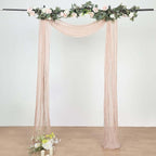 Efavormart 20ft Gauze Cheesecloth Nude Beige Wedding Arch Drapery Fabric - Image 8