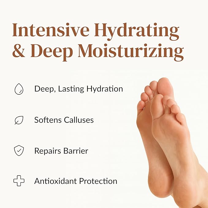 Epielle Hydrating & Moisturizing Hand & Foot Masks 12 Pairs, Relieve and Soften Dry Hands & Cracked Heels with Shea Butter & Sunflower Seed Oil, Korean Skin Care, Spa Set, Self Care Gifts for Women
