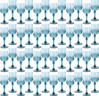 48Pack Plastic Wine Glasses, 7oz Vintage Goblets by LEYIQU