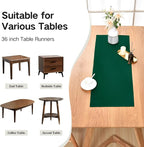 Farmhouse Green Table Runner Small Short Table Runners 36 Inches Coffee Table - Image 5