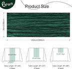 6 Pack Emerald Green Cheesecloth Table Runner Boho Christmas Decor | 120 Inch - Image 3