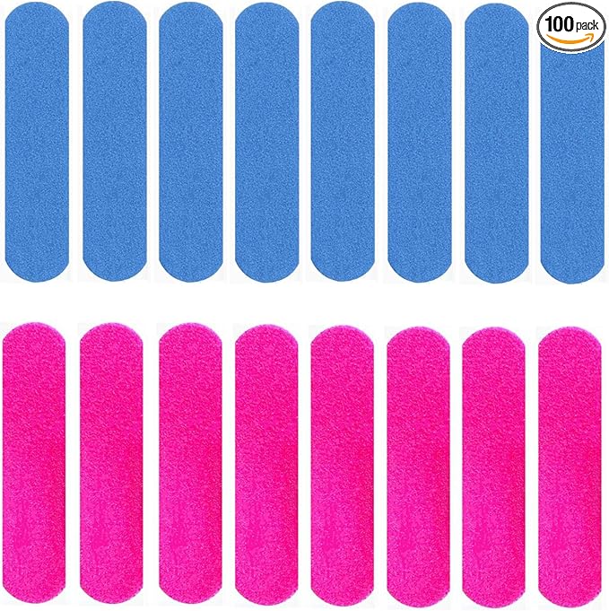Mini Nail Files Bulk, 100 Pack 2 Inches Disposable Double Sided Emery Boards Manicure Pedicure Tools(1002)