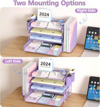 Desk Organizer, 4-Tier Desktop File Organizer - Image 7