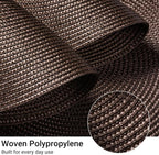 FunWheat Round Braided Placemats Set of 4 Table Mats - Image 3