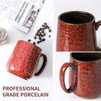 HASENSE Large Coffee Mugs Set of 2, Ceramic 20 oz Coffee Cups - Image 6