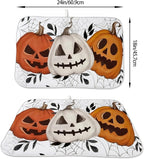 Halloween Dish Drying Mat for Kitchen Counter 18x24 Inch Pumpkins Spider Web - Image 6