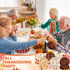 120 Pcs Fall Paper Plates 7 Inch Hello Fall Dessert Plates, Maple Leaves Dinner - Image 4