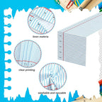 4 Pcs Notebook Table Runner 71 x 13 Inch Preschool Back to School Classroom - Image 3