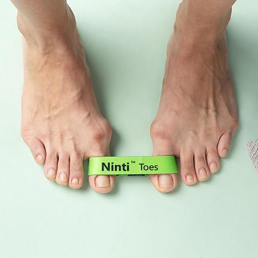 NINTI Toes- Silicone Toe Separators and Toe Resistance Band for Improved Foot Health and Function - Relieve Foot Pain, Enhance Balance, and Realign Toes with Toe Spacer and Resistance Band.