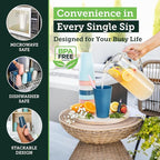 Grow Forward Premium Wheat Straw Cups - 20 oz Unbreakable BPA Free Hard Plastic - Image 4
