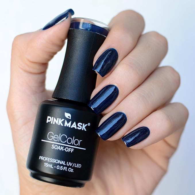 PINK MASK Gel Color Nail Polish Suspicious Mind15ml / o.5 oz - UV/LED Gel Polish, Non Wipe, Long Lasting, Soak Off Formula