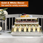 KAQAHIDO Extra Large 4 Tier Serving Tray Set, Tiered Trays Stand - Image 4