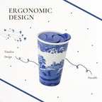 Spode Blue Italian 8oz Porcelain Travel Mug - Image 7
