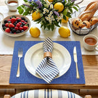 Faux Leather Heat Resistant Placemats 4 Packs, Waterproof Wipeable Dining PU - Image 8