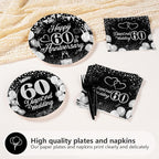 Greencian 96Pcs 60th Wedding Anniversary Decorations, Serves 24 | Anniversary - Image 3