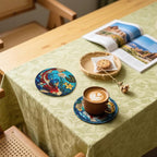 Fish Coasters Leather Round Drink Coasters 6 Pcs Set - Image 5
