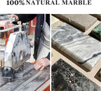 Real Natural Marble Tray for Bathroom, Genuine Marble Stone Vanity Tray - Image 9