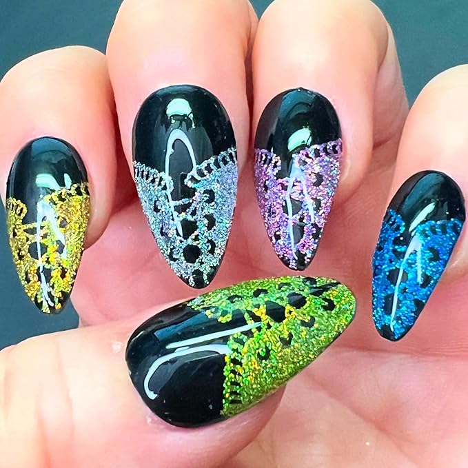 SheModern STICKY CLEAR Stamping Polishes Stamping Polishes (Set of 3) For Nail Art Design Air-Dry Collection. More Transfer Time with Tacky Surface for Easy Adhere of Pigment, Glitter