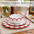 Sango 12-Piece Stoneware Dinnerware Set - Image 8