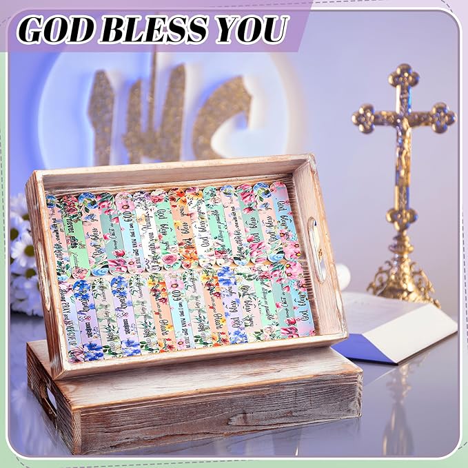 50 Pack Christian Gifts for Women Bulk Mini Bible Verse Scripture Nail Files Floral Emery Boards 10 Styles Christian Religious Appreciation Party Gifts for Team Employee Coworkers