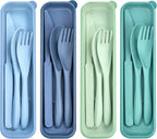 4 Sets Reusable Utensils Set by TROUSKAIG