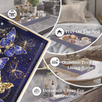 Bohemian Blue Serving Trays, Rectangular Serving Tray - Image 5