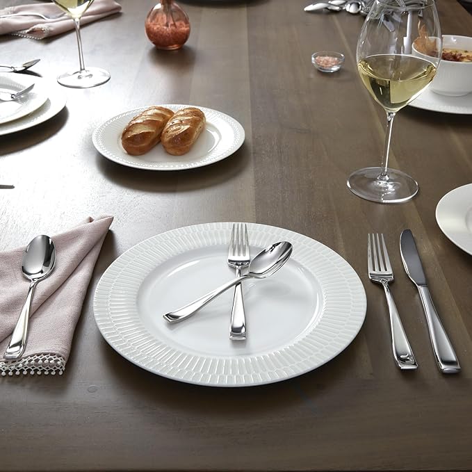 Oneida Moda 65-Piece 18/10 Stainless Steel Silverware Set - Image 13