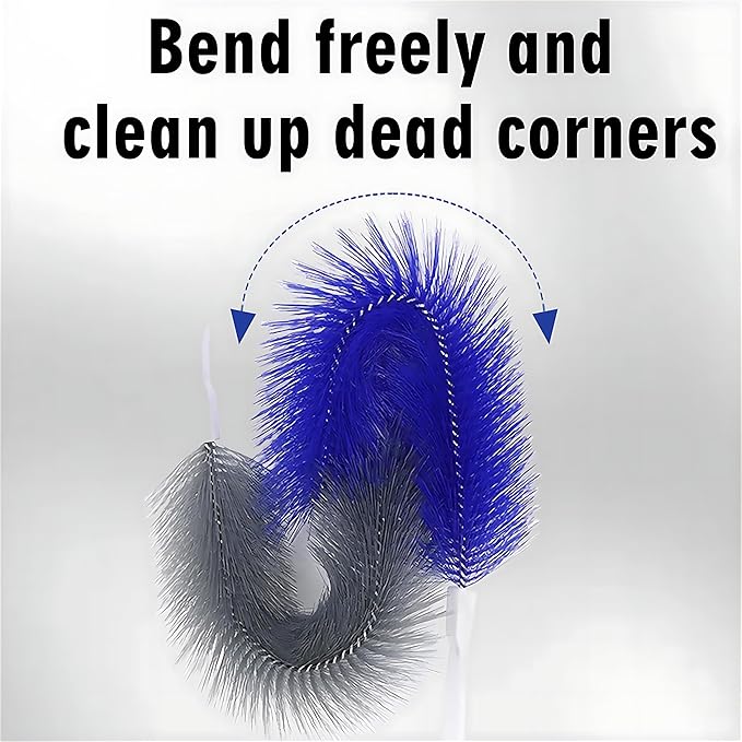 3pc Flexible Cleaner Brush (Non-disassembly Cleaning) Bendable Dusting Brush for Electric and Blind,Bendable Microfiber Crevice Dust Collector,Fan Duster for Standing Vent Cleaner