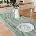 12 Pack Cheesecloth Table Runner, 10ft Rustic Sheer Runner Gauze Boho Wedding - Image 6