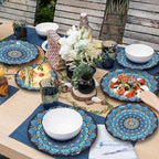100PCS Boho Paper Plates 7Inch & 9Inch, Vintage Bohemian Disposable Dinnerware - Image 7