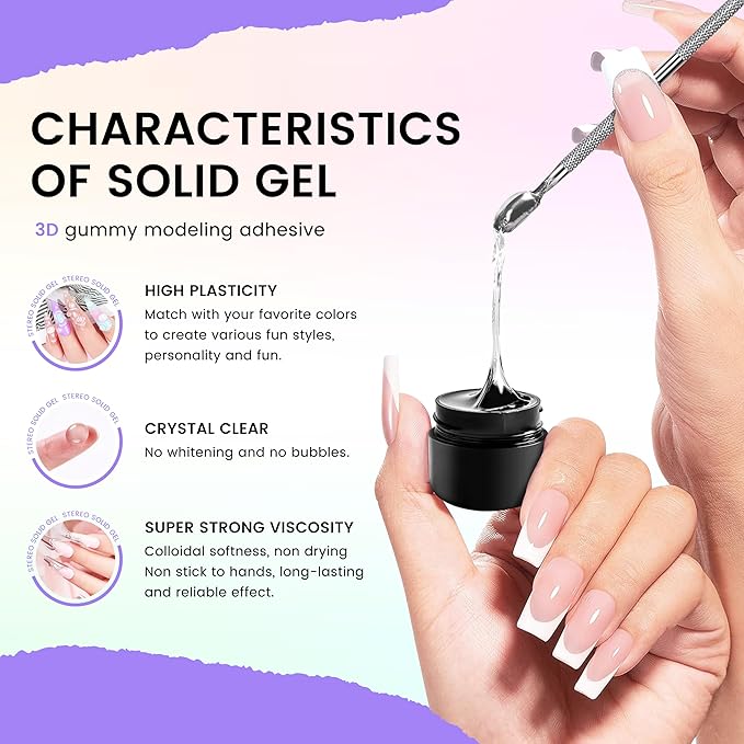 3D Sculpting Nail Gel & Chrome Nail Powder Kit:With Nail Chrome Powder Unleash Your Creativity with Stunning 3D Designs & Dazzling Chrome Finishes 3D Molding Gel 10ml for Gel Nails for Nails Art
