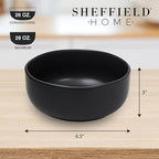 Sheffield Home Large Stoneware Cereal Bowls - Image 4