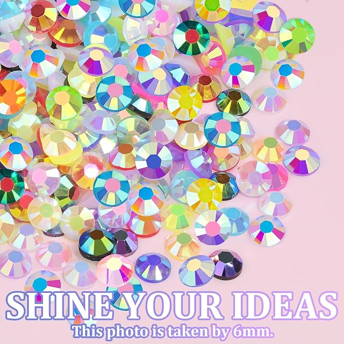 32000Pcs Resin Rhinestones with Tweezers for Crafting, Mixed-Color 3mm Bedazzling Crystal with 1Pcs 10ml B7000 Jewelry Glue for DIY Crafts Clothing Tumblers Shoes Fabric Nail Art