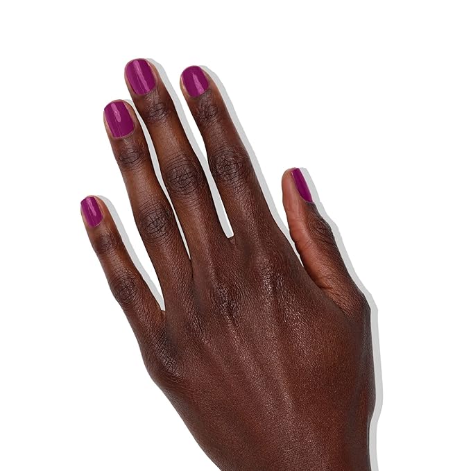 LONDONTOWN lakur Nail Polish - Chip-Resistant, Non-Toxic, Conditions & Hydrates Nails | Glossy Deep Ultraviolet Purple, Violet Hibiscus, .40 fl oz